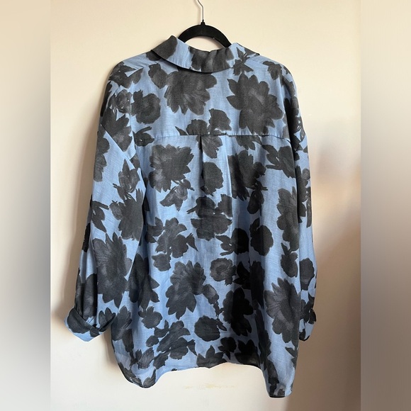 Samsoe Samsoe Gitte shirt Serenity glow Size XS/S Linen blend - Picture 11 of 13